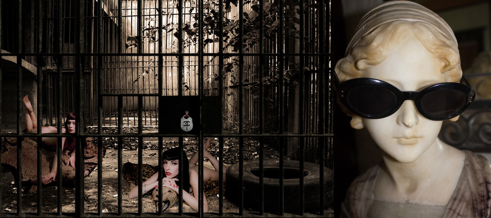 Behind bars 